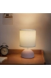 Obrázek pro Stolná lampa keramická 02 Bielo-Ružová , E14 