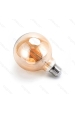 Obrázek pro LED žiarovka E27 6W/550lm , G95 LED vlákno AMBER , Teplá biela