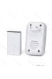 Obrázek pro Bezdrôtový vodeodolný domový zvonček IP44 , 230V - Bielo-Strieborný - 2x zvonček