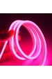 Obrázek pro Komplet NEON LED pás vodeodolný IP65 8-10W/m, 5M - Ružová