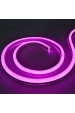Obrázek pro Komplet NEON LED pás vodeodolný IP65 8-10W/m, 5M - Tmavá Ružová