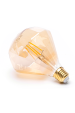 Obrázek pro LED žiarovka E27 4W/320lm , Diamond LED vlákno AMBER , Teplá biela