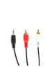 Obrázek pro Audio Kábel 3,5mm, 2xRCA 1,8m