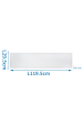 Obrázek pro LED panel hranatý biely 40W/5200lm , 1195x295mm , CCT - Back Lit
