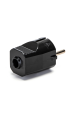 Obrázek pro Spojovacia zástrčka, vidlica na kábel 230V čierna